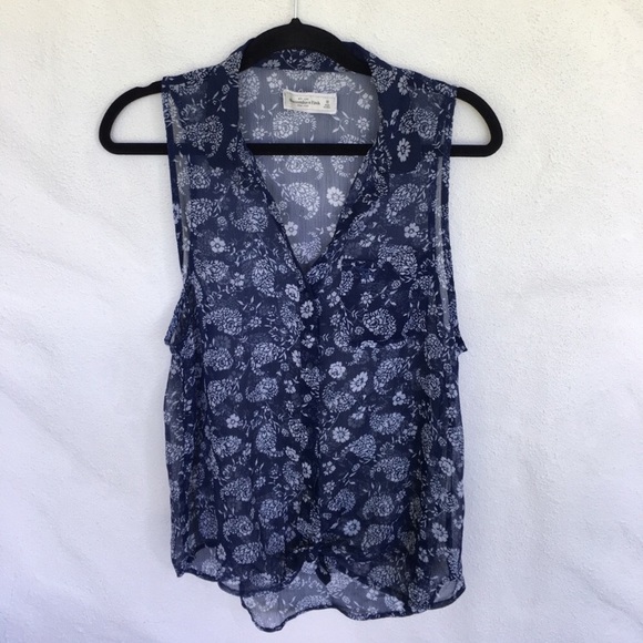 Abercrombie sheer blouse - Picture 1 of 2